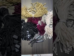 Fixação de rótulos de roupas de nylon trançado à prova d'água