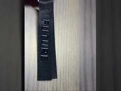 Peças de vestuário de marca retangular Peças de vestuário de acabamento e acessórios Impressão a cores completas