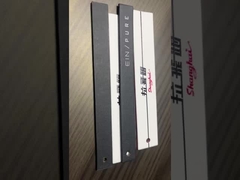 Etiqueta de roupa de plástico transparente com fecho de encaixe para etiquetagem de roupas