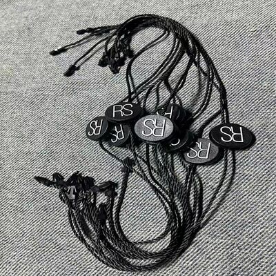 Black Fashion Gold-embossed Clothing Labels, Trendy Clothing Accessories, Collar Garments