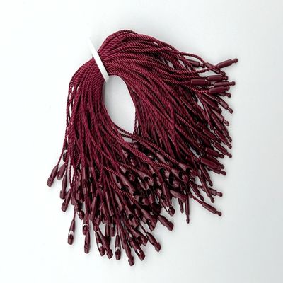 Bourgogne ABS Poliéster Nylon Tag Fixações Loop Pendente em forma de bala
