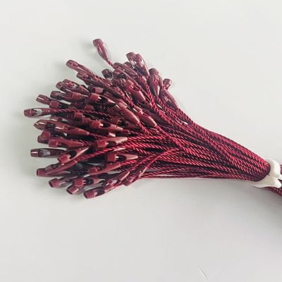 Bourgogne ABS Poliéster Nylon Tag Fixações Loop Pendente em forma de bala