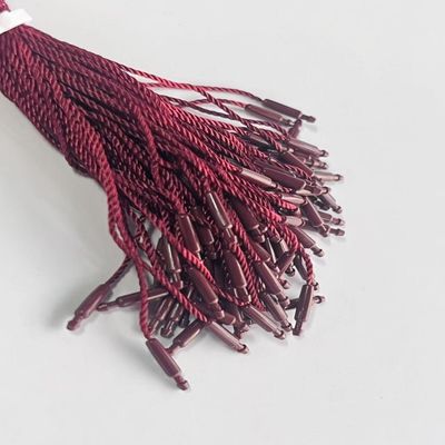 Bourgogne ABS Poliéster Nylon Tag Fixações Loop Pendente em forma de bala