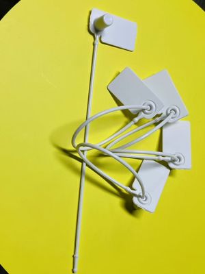 Etiqueta de vestuário de plástico Etiqueta de segurança de vestuário Anti-roubo OEM