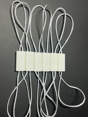 Rectangular Poliéster Snap Lock Plastico Tag Fixação Branco Eco Friendly
