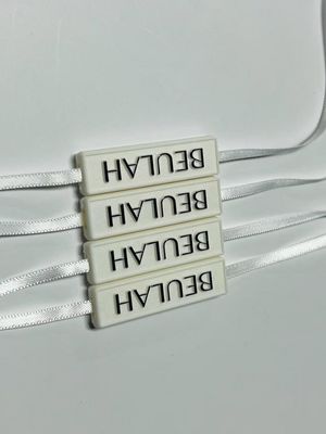 Rótulo de logotipo em relevo Snap Lock Pin Loop Fixação de plástico
