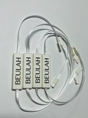 Rótulo de logotipo em relevo Snap Lock Pin Loop Fixação de plástico