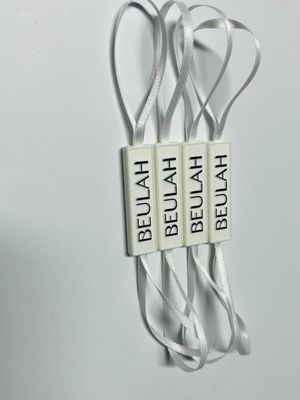Rótulo de logotipo em relevo Snap Lock Pin Loop Fixação de plástico