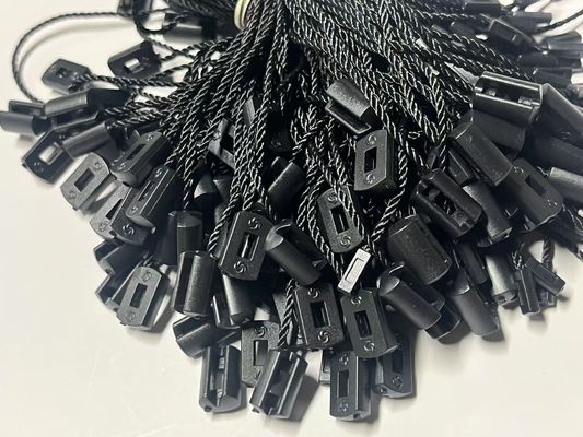OEM Sacos de bagagem Pendurar Tag Lock String Price Tag Fixações Preto