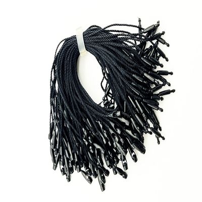 Cordão de corda de pendurar preto para loja de varejo