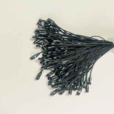 Cordão de corda de pendurar preto para loja de varejo