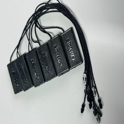 A prova de intempéries 3 polegadas Negro Pendurado Tag Cordel Swing Tag Thread 100pcs