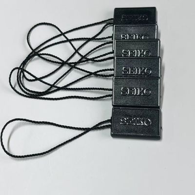 A prova de intempéries 3 polegadas Negro Pendurado Tag Cordel Swing Tag Thread 100pcs