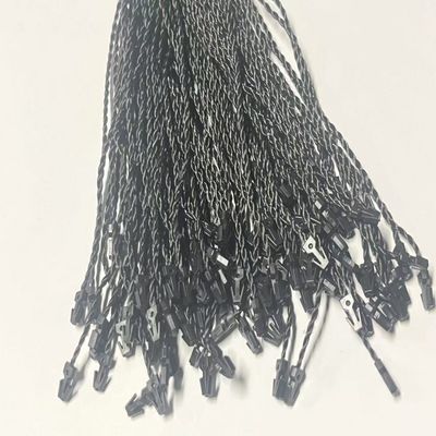 ODM 7 polegadas retangular preto plástico etiqueta fixações corda flexível