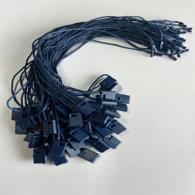 Fixação de etiquetas de plástico para lojas de varejo azul escuro