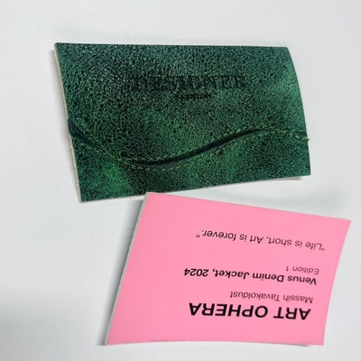 Rectangle Bags and Jeans Leather Label for Business