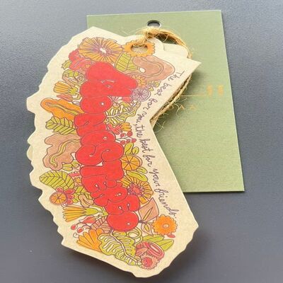 Plastic Clothing Hang Tag Clear Design Fits Most Standard Tags Great for Apparel Identification and Retail Merchandising