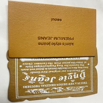 Embossed Custom Leather Labels One Size Unique Design Leather Tags Ideal for Fashion Accessories and Garment Decoration