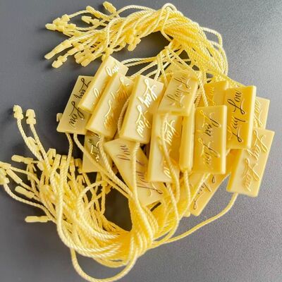 Embossed Plastic Tag Fastener Eco Friendly Durable Plastic Texture Ideal for Secure Labeling Applications