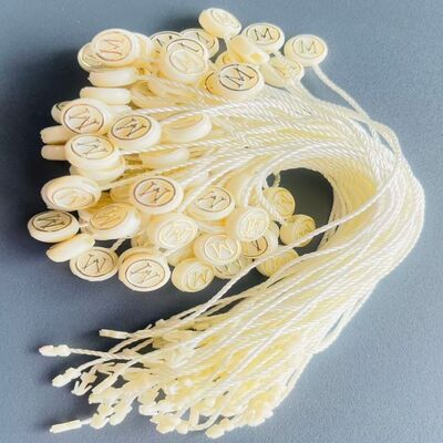 Wipe With A Soft Cloth Plastic Tag Fastener Garment Tagging Custom Rope Length Strong Durable Label Attachment Solution