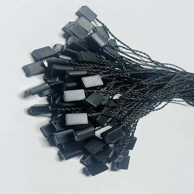 ODM 7 polegadas retangular preto plástico etiqueta fixações corda flexível