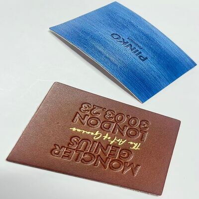 Etiquetas de Couro Personalizadas Costuradas Tipo Fecho Perfeitas para Acessórios de Vestuário, Bolsas e Produtos de Couro Artesanais