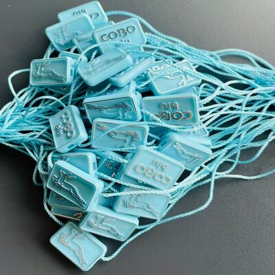 Casual Eco Friendly Plastic Tag Fastener Escolha perfeita para rótulos de roupas