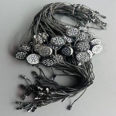 Black Garment Swing Tags Comprimento 7 polegadas Adequado para identificação de vestuário e descrição de produto na indústria da moda